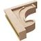 Ekena Millwork 5"W x 20"D x 20"H Thin Alma Rough Cedar Woodgrain TimberThane Corbel, Primed Tan CORUR05X20X20ALMRCPR - alternate 3